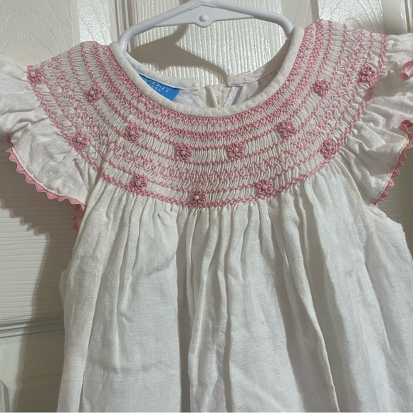 White and Pink Kids Dress - Picture 5 of 9